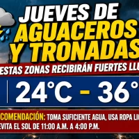 El clima hoy para Republica Dominicana: jueves de aguaceros y tronadas estas zonas recibirán fuertes lluvias