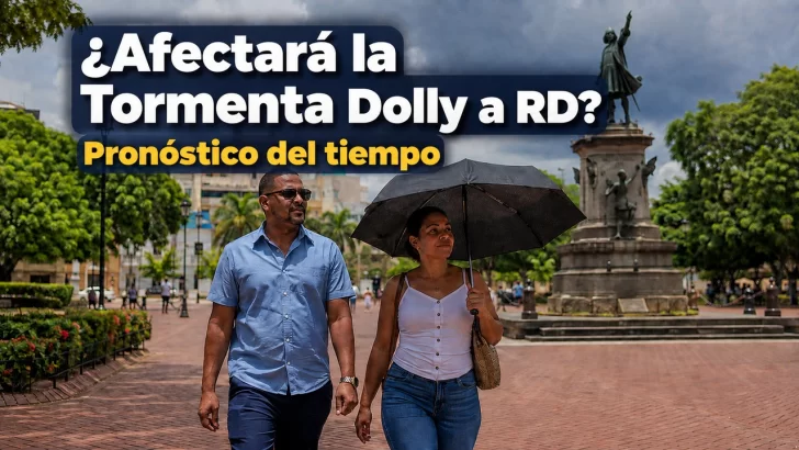 Tormenta Dolly avanza al Caribe: ¿Qué efectos tendrá en RD hoy, mañana y el sábado?