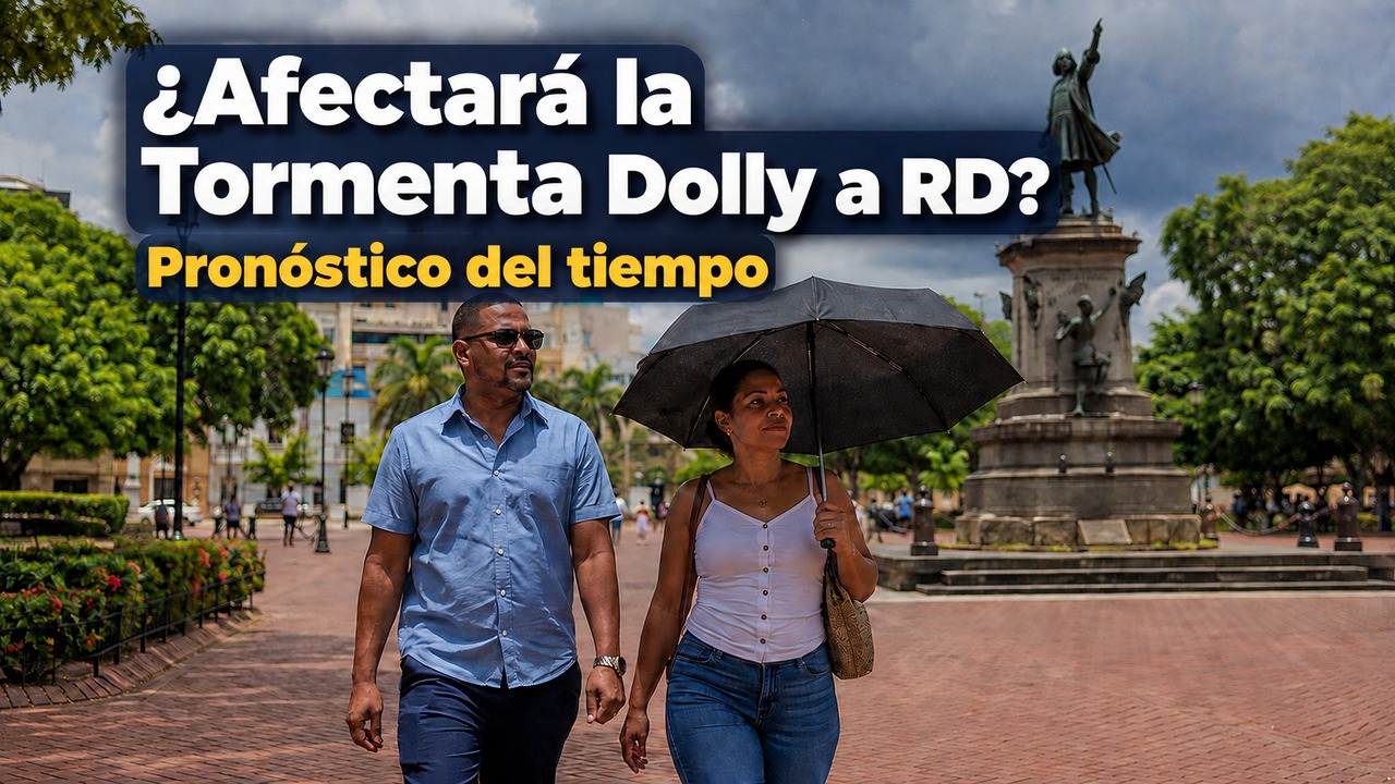 Tormenta Dolly avanza al Caribe: ¿Qué efectos tendrá en RD hoy, mañana y el sábado?