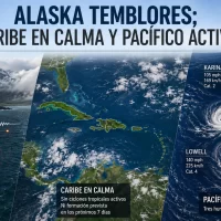 Alaska sigue temblando; Caribe en calma y Pacífico activo