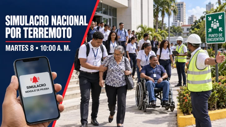 Simulacro de terremoto convocado por el COE pondrá a prueba la respuesta de República Dominicana