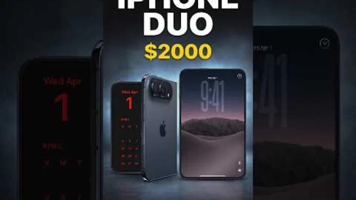 Apple lanza su primer plegable: iPhone Duo 🔥 #apple #iphone #gadgets