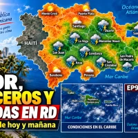 ¿Dónde lloverá hoy y cómo estará mañana domingo en RD?