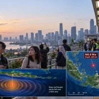 Fuerte sismo M6.6 sacude Indonesia sin generar tsunami