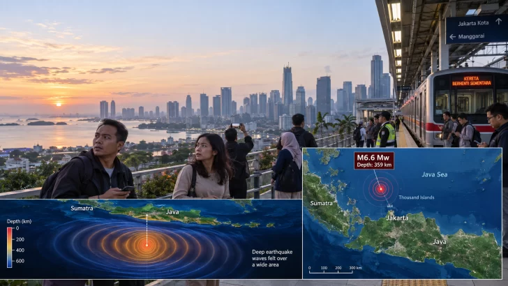 Fuerte sismo M6.6 sacude Indonesia sin generar tsunami