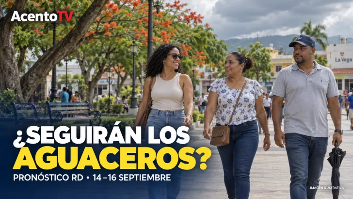 ¿Seguirán los aguaceros? Así estará el tiempo en RD hasta el miércoles
