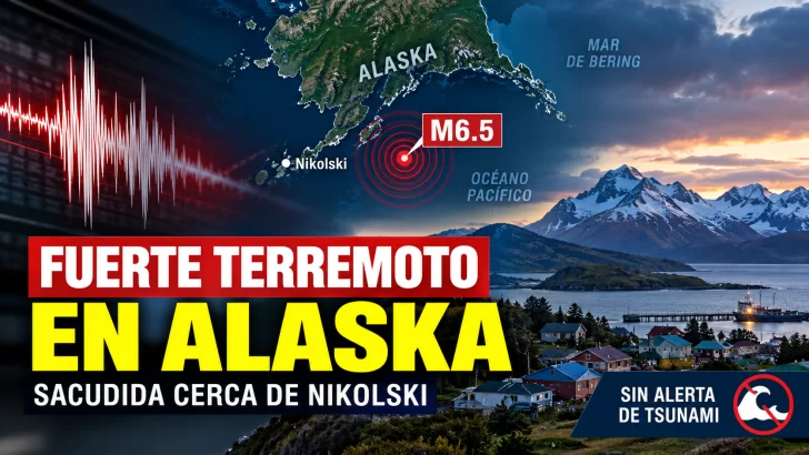 Fuerte terremoto M6,5 sacude las islas Aleutianas en Alaska