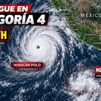 Huracán Polo mantiene categoría 4 y otra amenaza sube a 80 % sobre México