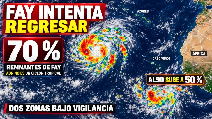 NHC eleva vigilancia sobre Fay y otra perturbación atlántica