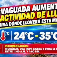 El clima hoy para Republica Dominicana: Vaguada aumenta la actividad de lluvias mira dónde lloverá hoy