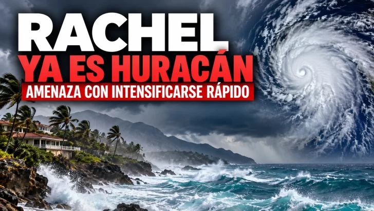 Rachel ya es huracán y amenaza con rápida intensificación frente a México
