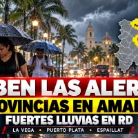 COE eleva a amarilla tres provincias por fuertes lluvias