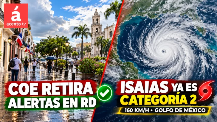 COE descontinúa las alertas en República Dominicana; Isaías alcanza categoría 2 y México vigila nueva amenaza con Simón COE descontinúa las alertas en República Dominicana; Isaías alcanza categoría 2 y México vigila nueva amenaza con Simón
