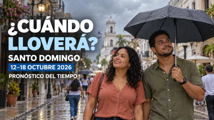 Santo Domingo: ¿Qué días de la semana conviene llevar paraguas? Pronóstico del tiempo desde el 12 al 18 de octubre