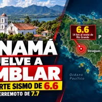 Panamá vuelve a temblar: otro fuerte sismo de magnitud 6.6 (Noticia en desarrollo)