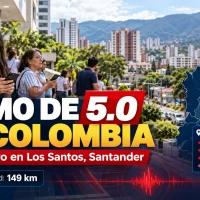 Sismo de magnitud 5.0 sacude Colombia y se siente en varias ciudades. Actualización meteorológica