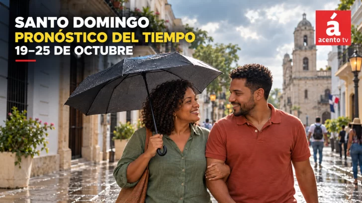 ¿Cómo cambiará el tiempo en Santo Domingo en la semana del 19 al 25 de octubre?