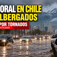 Temporal en Chile deja 179 albergados y alerta por tornados
