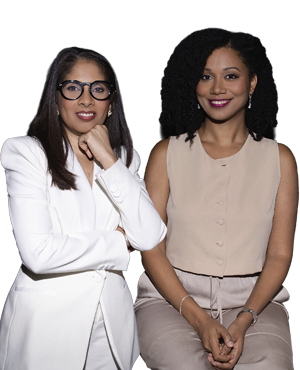 Elvira Lora, Indira Suero Acosta y sus invitados